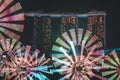 Flower Clock with the Marina Bay Sands in the background for Singapore iLight 2019